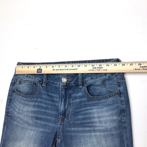 American Eagle Women's Jeans Boy Jean Straight Leg size 4 length 28" - Picture 4 of 12